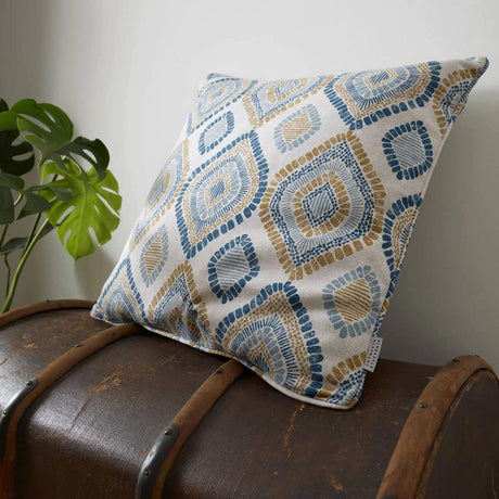 Ziri Geo Teal Cushion Cover 22" x 22"