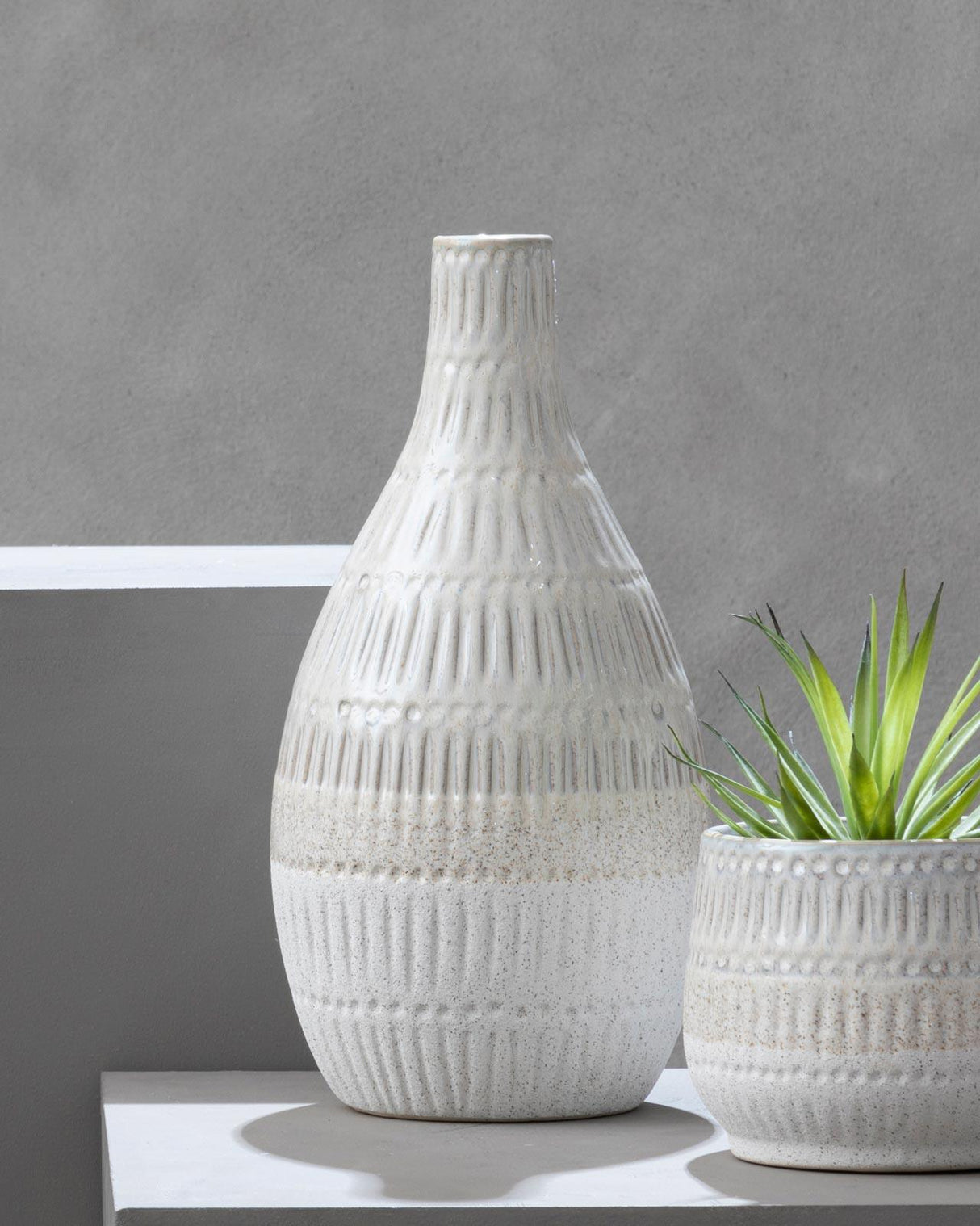 Kaia Handcrafted Ceramic Bottle Vase