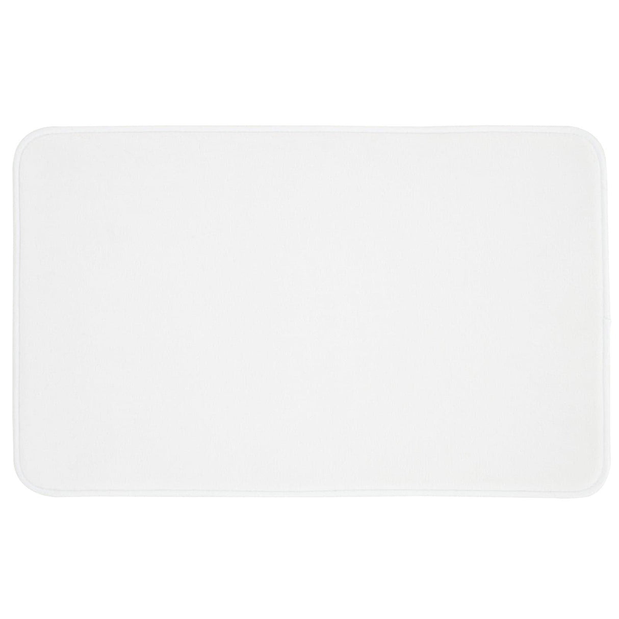 Antibacterial Memory Foam Bath Mat White Bath Mat Catherine Lansfield   