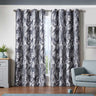 Malay Blockout Eyelet Curtains Charcoal Eyelet Curtains Alan Symonds 66'' x 54''  