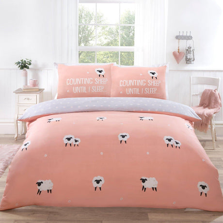 So Soft Counting Sheep Blush Duvet Cover Set