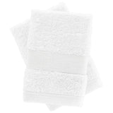 Antibacterial Face Cloth Pair White Towels Catherine Lansfield   