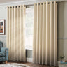 Essential Blackout Eyelet Curtains Cream Eyelet Curtains Alan Symonds 46'' x 54''  