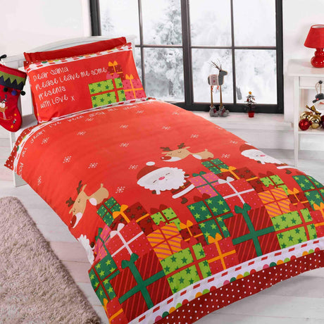 Dear Santa Christmas Duvet Cover Set Kids Bedding Rapport Toddler  