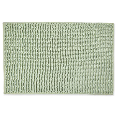 Noodle Non-Slip Chenille Bath Mat Sage Green Bath Mat Emma Barclay 40cm x 60cm  