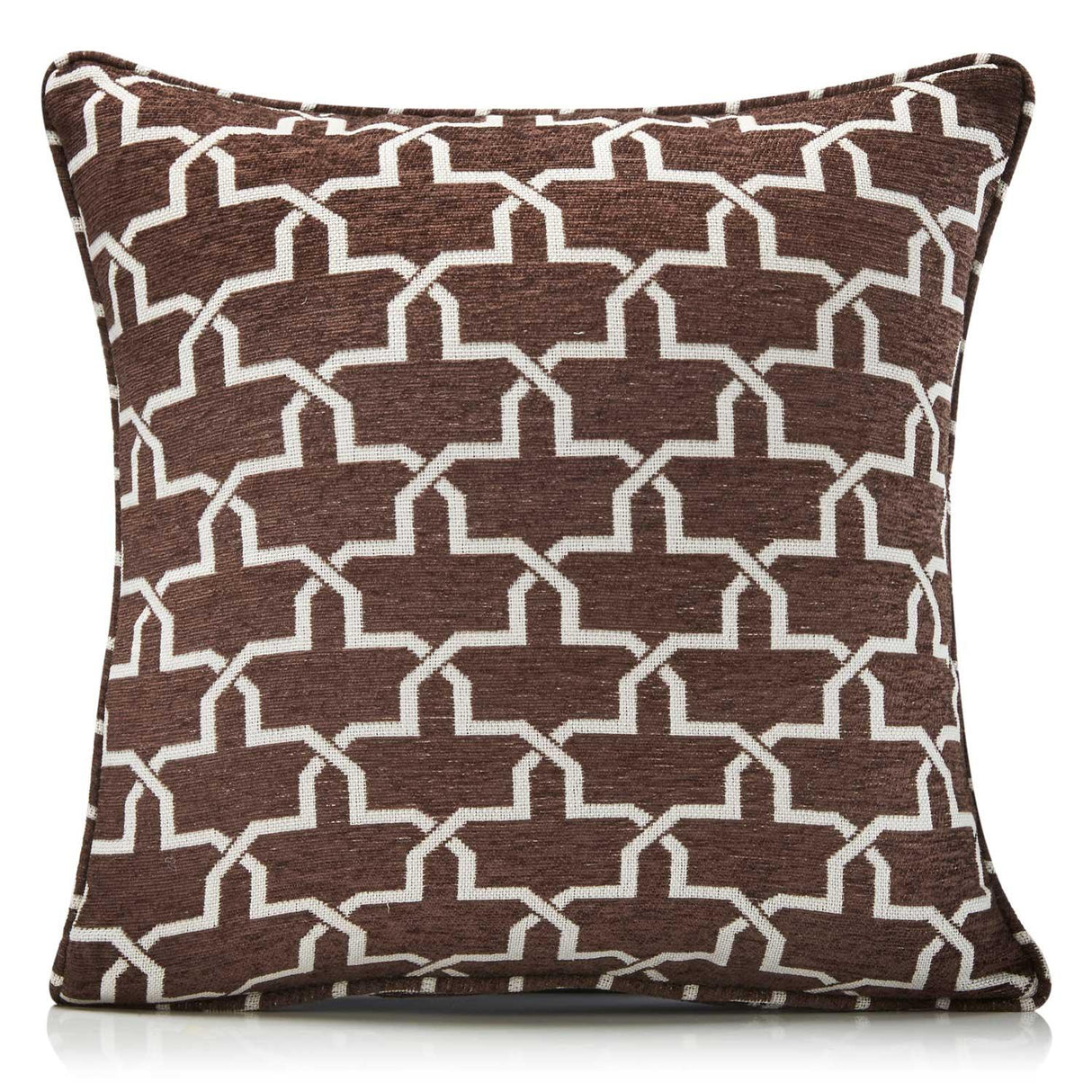 Alan Symonds Petra Chenille Chocolate Cushion Cover 45cm x 45cm (18"x18") Cushion Cover Alan Symonds   