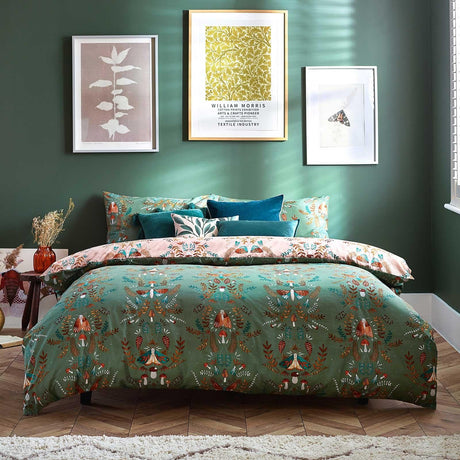 Luna Wood Fern Duvet Cover Set Duvet Cover furn. Single  