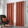 Velvet Chenille Eyelet Curtains Orange Eyelet Curtains Alan Symonds 56'' x 54''  