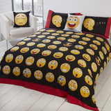 Icons Emoji Reversible Duvet Cover Set Kids Bedding Rapport Single  