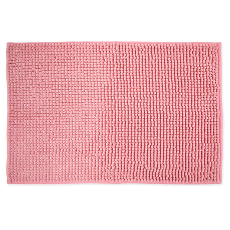 Noodle Non-Slip Chenille Bath Mat Dusky Pink Bath Mat Emma Barclay 40cm x 60cm  