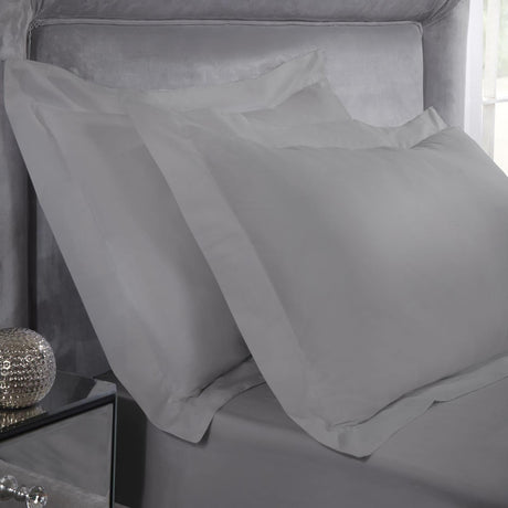 Egyptian Cotton 200 Thread Count Silver Oxford Pillowcase