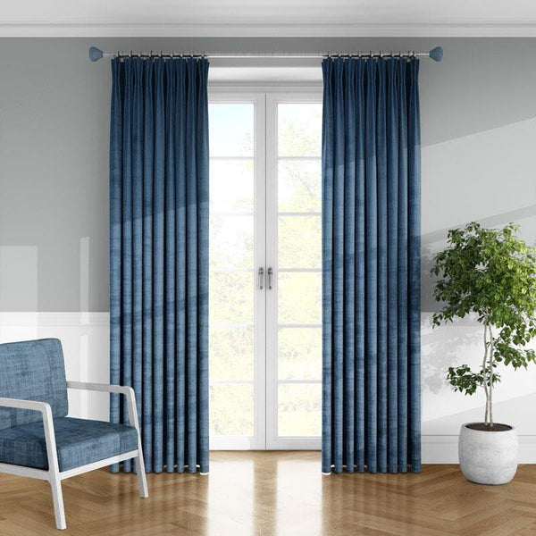 Azurite Indigo Made To Measure Curtains Curtains iLiv   