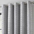 Kendal Geometric Eyelet Curtains Silver Eyelet Curtains Curtina   