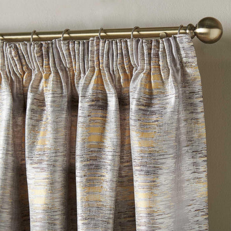 Reflections Jacquard Lined Tape Top Curtains Ochre Tape Top Curtains Alan Symonds   