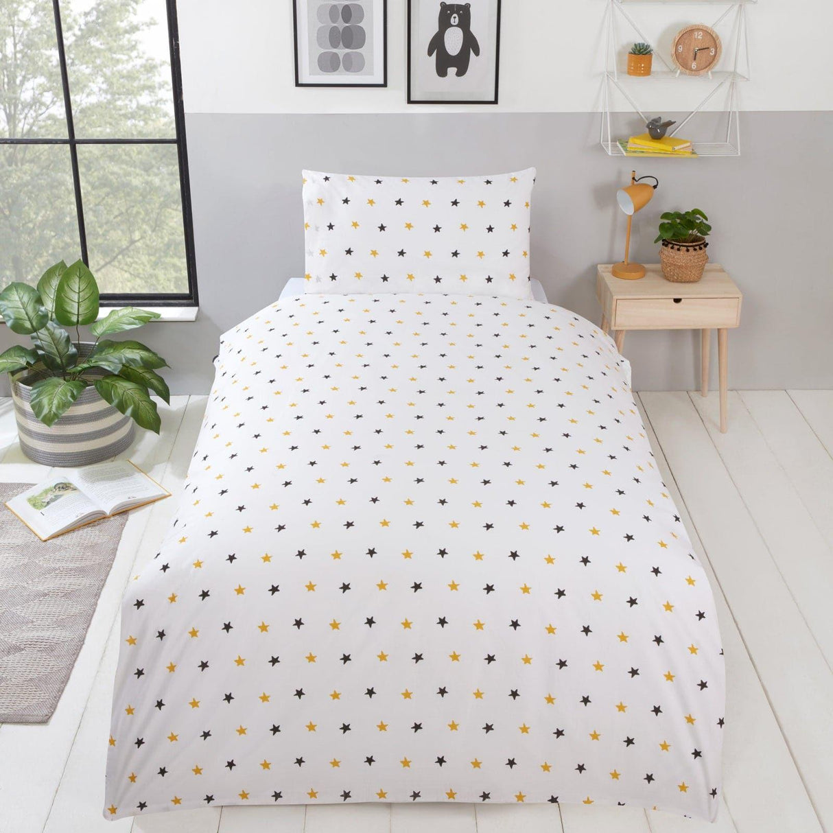 Scandi Bear Adventure Reversible Duvet Cover Set Kids Bedding Rapport   