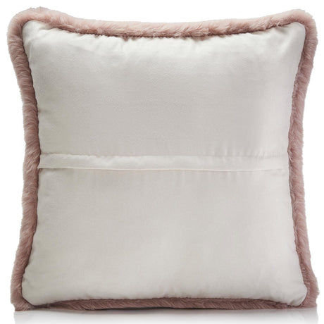 Alan Symonds Faux Rabbit Fur Blush Cushion Cover 55cm x 55cm (22"x22") Cushion Cover Alan Symonds   