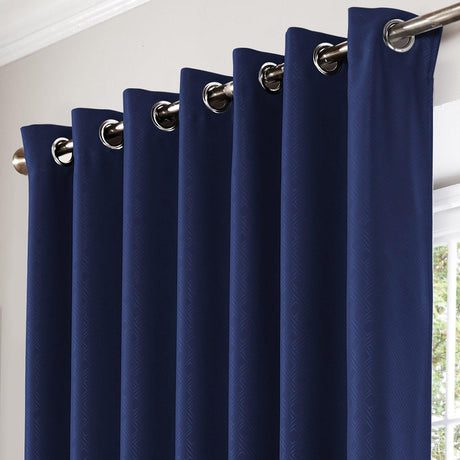 Diamond Blackout Eyelet Curtains Blue Eyelet Curtains Alan Symonds   