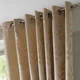 Tivoli Leaf Jacquard Lined Eyelet Curtains Latte Eyelet Curtains Alan Symonds   