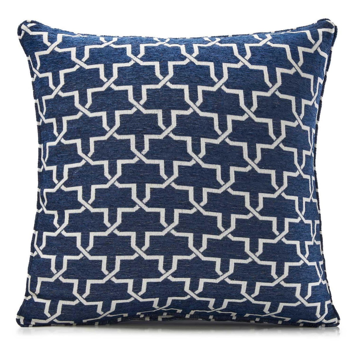 Alan Symonds Petra Chenille Blue Cushion Cover 55cm x 55cm (22"x22") Cushion Cover Alan Symonds   