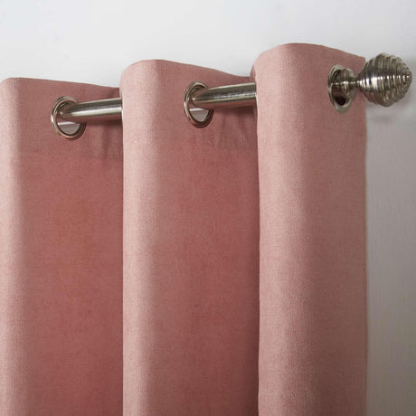 Velvet Chenille Eyelet Curtains Blush Eyelet Curtains Alan Symonds   