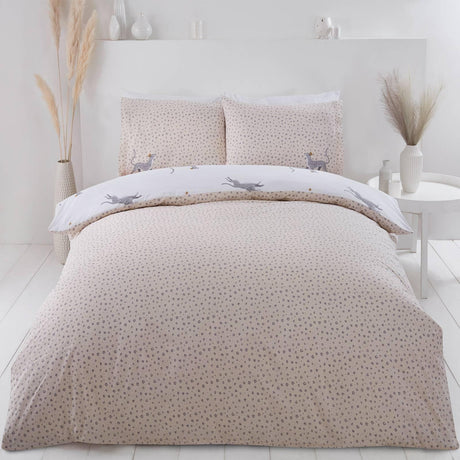 Leopard Eco Friendly Natural Duvet Cover Set Duvet Cover Rapport   