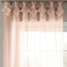 Tiara Diamante Tab Top Voile Curtain Panels Blush Pink Voile Curtain Alan Symonds 57'' x 72''  