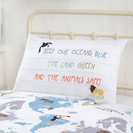 My World Animals Eco-Friendly Duvet Cover Set Kids Bedding Rapport   