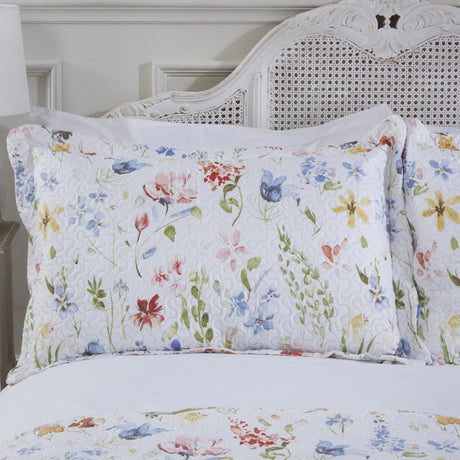 Spring Meadow Floral Quilted Bedspread Set Bedspreads & Runners Emma Barclay   