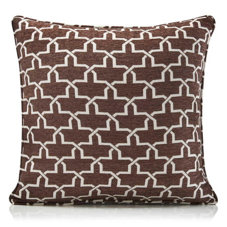 Alan Symonds Petra Chenille Chocolate Cushion Cover 55cm x 55cm (22"x22") Cushion Cover Alan Symonds   