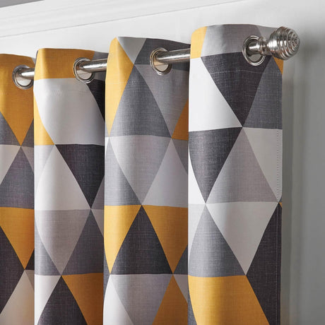 Malmo Blockout Eyelet Curtains Ochre Eyelet Curtains Alan Symonds   