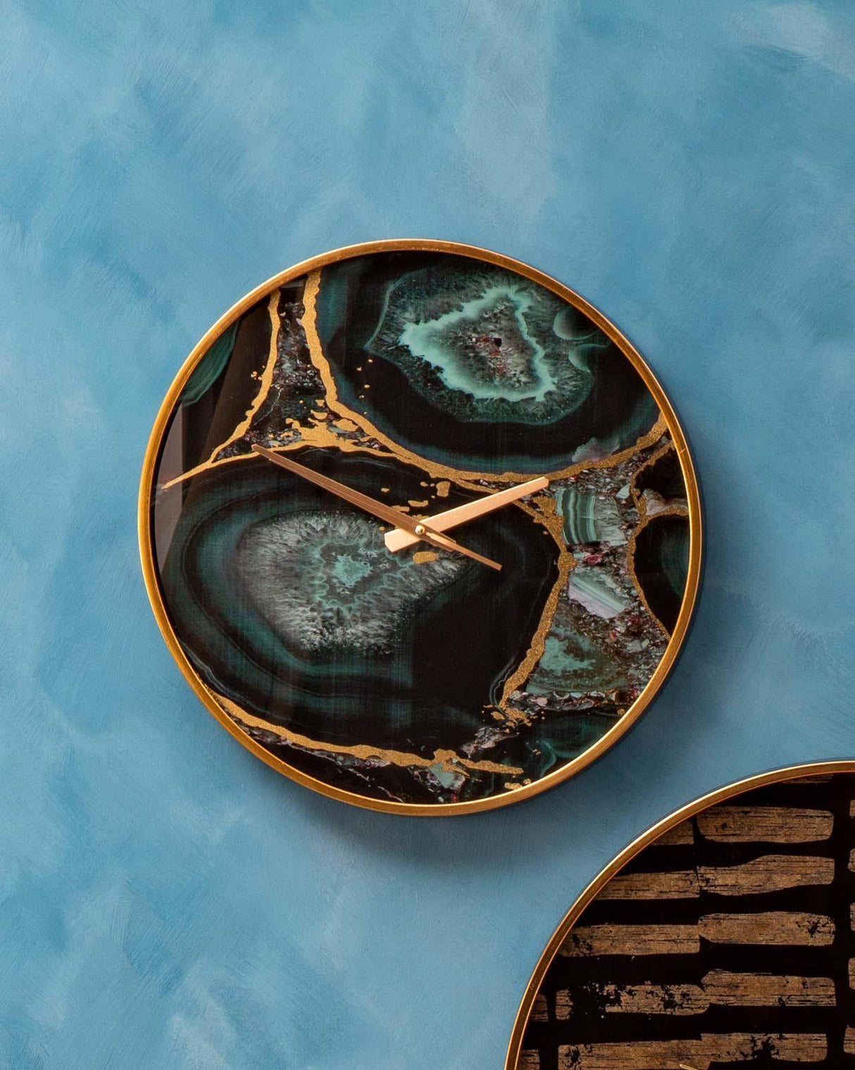 Soraya Agate Effect Wall Clock