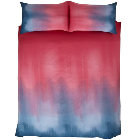 Ombre Printed Blue & Red Duvet Cover Set Duvet Cover Rapport   