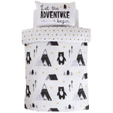 Scandi Bear Adventure Reversible Duvet Cover Set Kids Bedding Rapport   