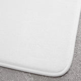 Antibacterial Memory Foam Bath Mat White Bath Mat Catherine Lansfield   