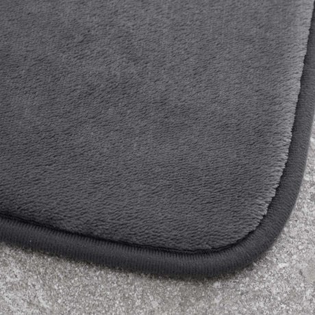 Antibacterial Memory Foam Bath Mat Charcoal Bath Mat Catherine Lansfield   