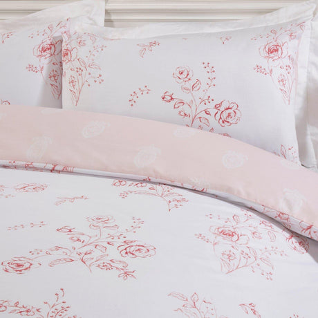 Sadie Eco Friendly Rose Duvet Cover Set Duvet Cover Rapport   