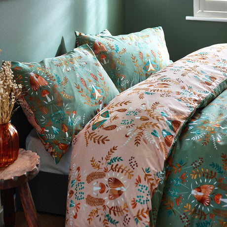 Luna Wood Fern Duvet Cover Set Duvet Cover furn.   