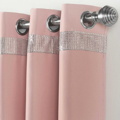 Palace Blockout Eyelet Curtains Blush Pink Eyelet Curtains Alan Symonds   