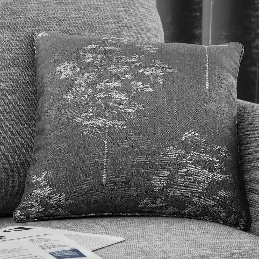 Curtina Elmwood Graphite Cushion Cover 43cm x 43cm (17"x17") Cushion Cover Curtina   