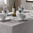 Select Plain Linen Look Silver Tablecloths & Runners Tablecloths & Runners Alan Symonds 90cm Round  