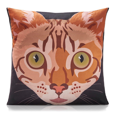 Alan Symonds Bengal Cat Cushion Cover 45cm x 45cm (18"x18") Cushion Cover Alan Symonds   