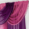 Beaded Voile Swag Cerise Voile Curtain Alan Symonds   