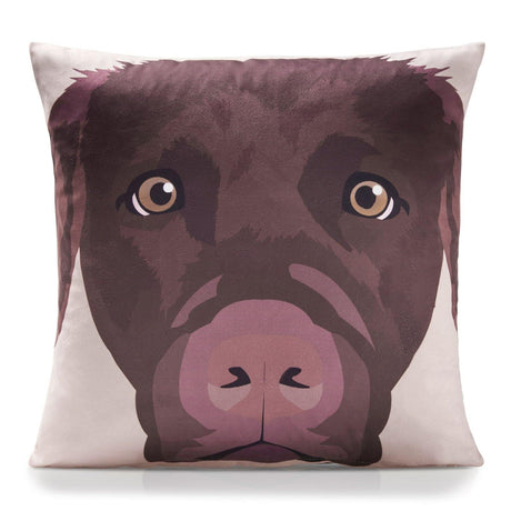 Alan Symonds Chocolate Labrador Cushion Cover 45cm x 45cm (18"x18") Cushion Cover Alan Symonds   