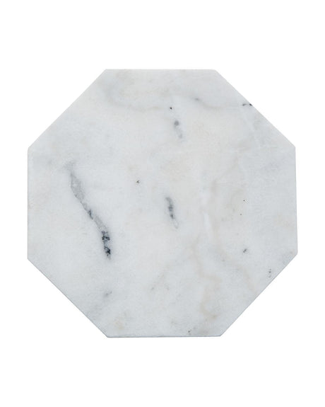 White Octagonal Marble Trivet