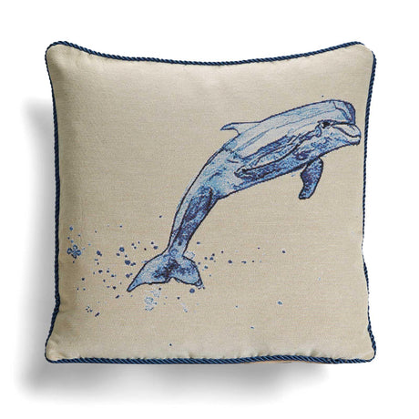 Alan Symonds Dolphin Tapestry Cushion Cover 45cm x 45cm (18"x18") Cushion Cover Alan Symonds   