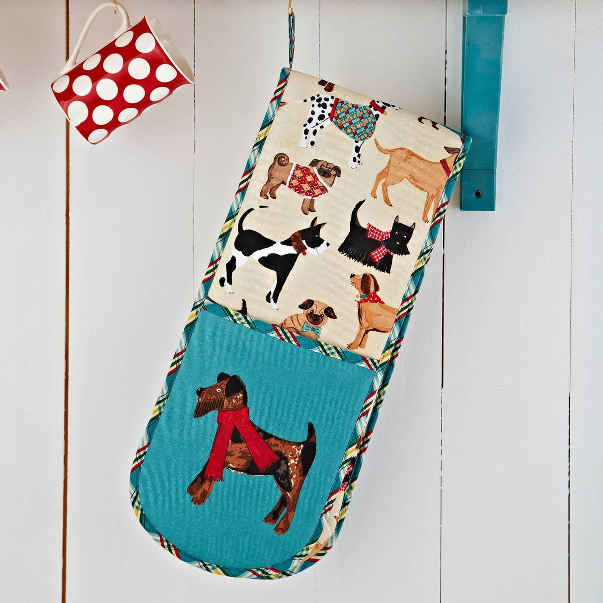 Hound Dog Luxury Cotton Double Oven Glove Oven Gloves Ulster Weavers   