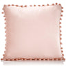 Alan Symonds Poms Cushion Cover Dusky Pink 43cm x 43cm (17"x17") Cushion Cover Alan Symonds   