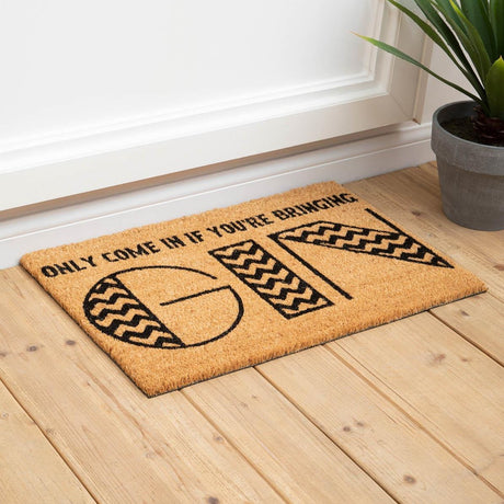 Eco-Friendly Zigzag Doormat in Natural Coir