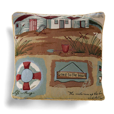 Alan Symonds Gone to the Beach Tapestry Cushion Cover 45cm x 45cm (18"x18") Cushion Cover Alan Symonds   