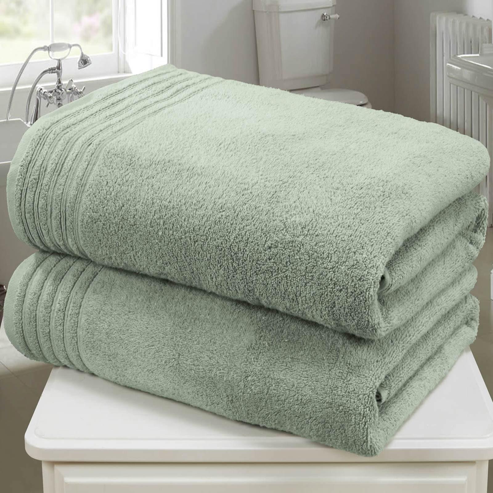 So Soft Sea Green 2 Piece Bath Sheet Towel Set – Ideal Textiles